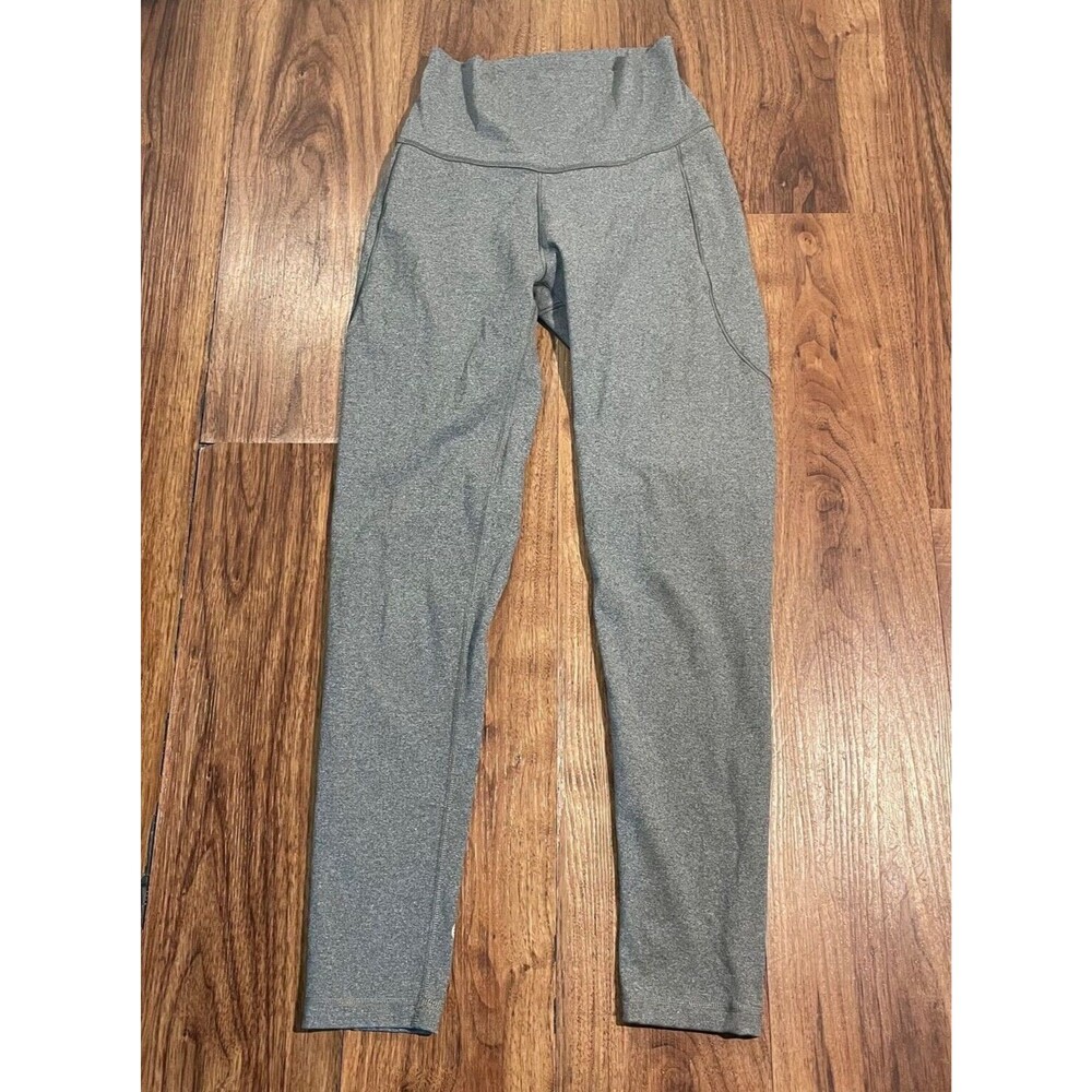 Adidas Aeroready Legging Womens Gray Gym Yoga Stretch Small Athletic High Waist